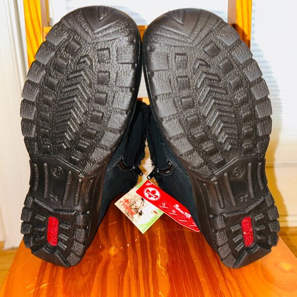 Women's Rieker "Everest" Dual Zip Wool Fleece Lined Ankle Boots Size 6 (EU 37) - Picture 9 of 13